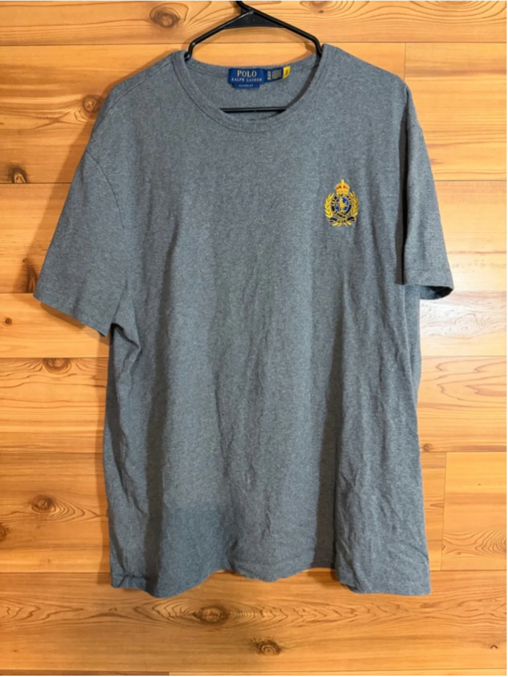 Polo Ralph Lauren men's gray graphic embroidered crest heavy weight T-shirt XL